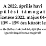 2022. Április havi Települési támogatások kifizetése